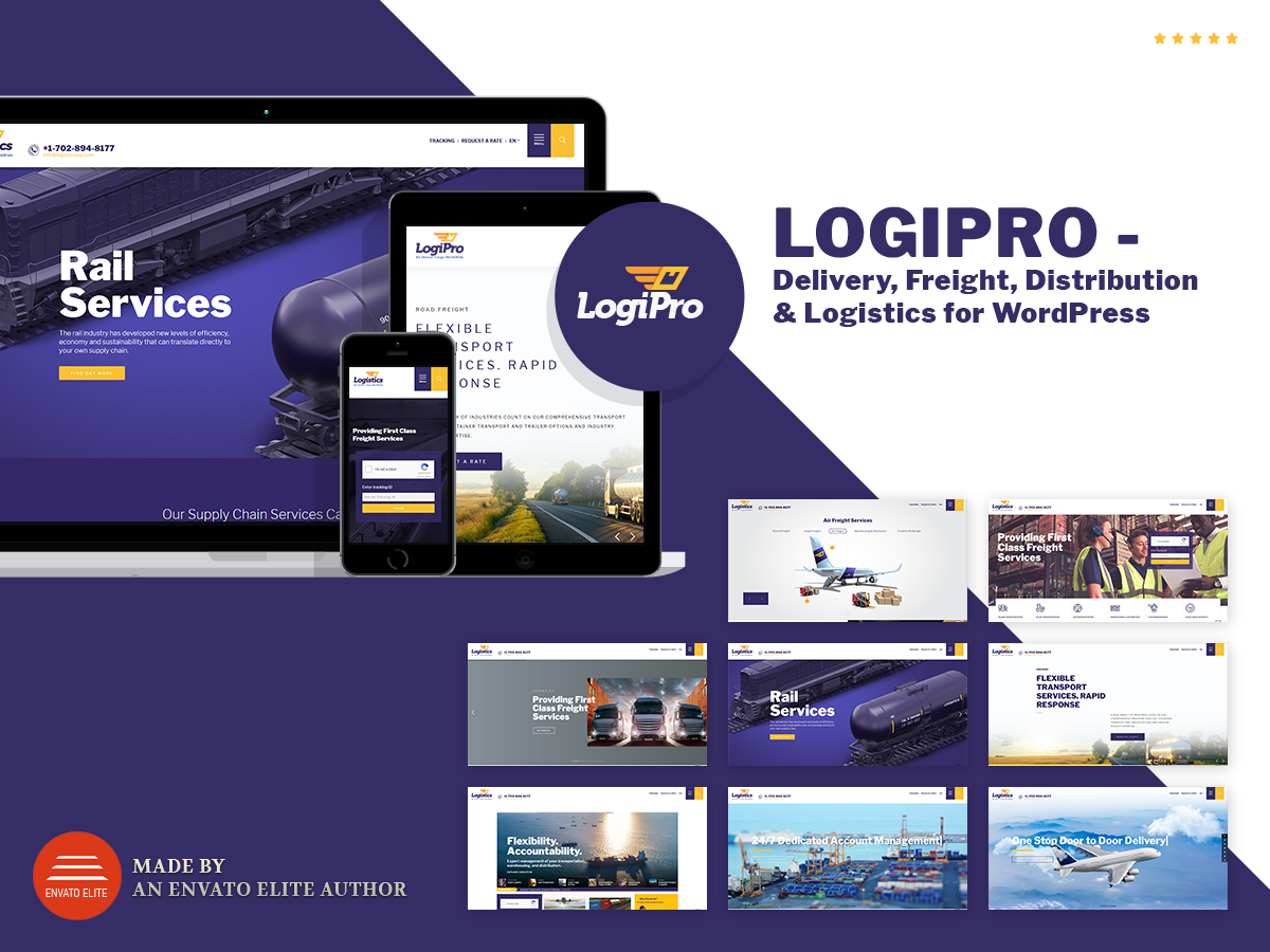 LogiPro – Delivery, Freight, Distribution & Logistics for WordPress