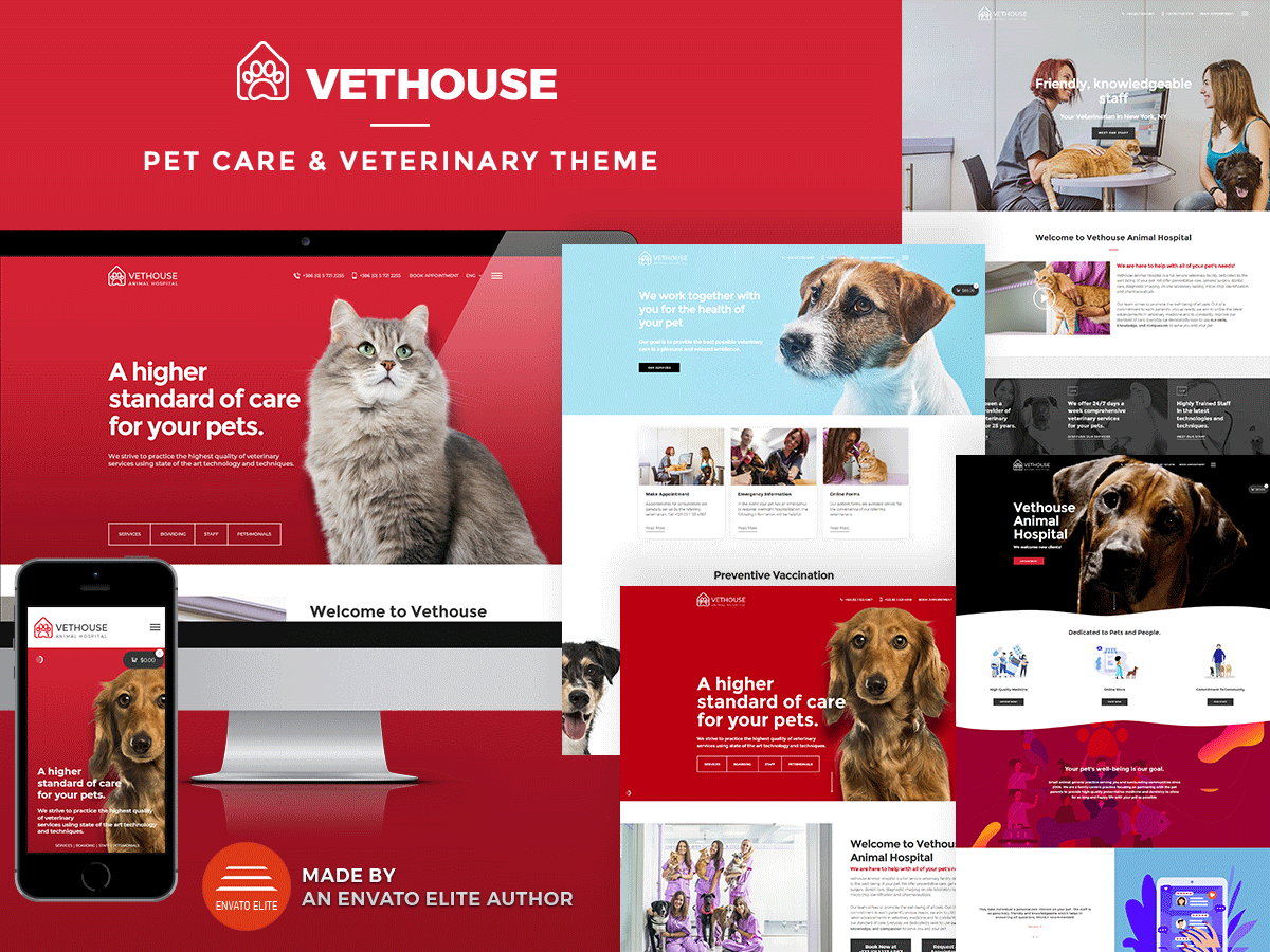 Vethouse – Pet Care & Veterinary Theme